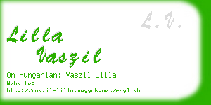 lilla vaszil business card